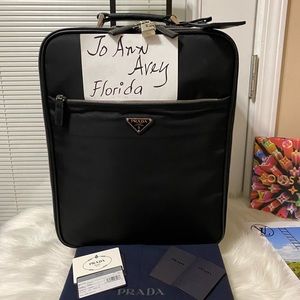 ‼️PRADA TESSUTO SAFFIANO ROLLER BLACK LUGGAGE‼️